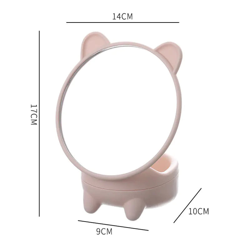 High-Definition Desktop Makeup Mirror for Students