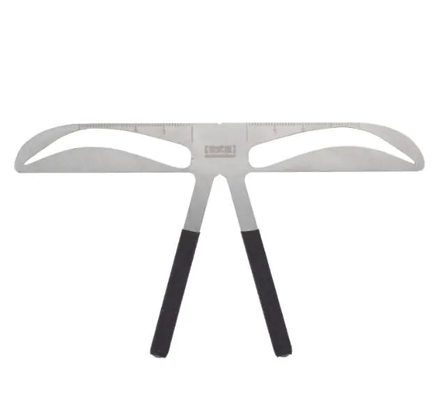 Stainless Steel Brow Ruler and Shaping Tool