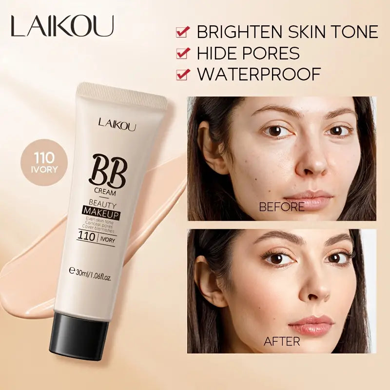 LAIKOU Waterproof BB Cream - Full Coverage Foundation 30ml