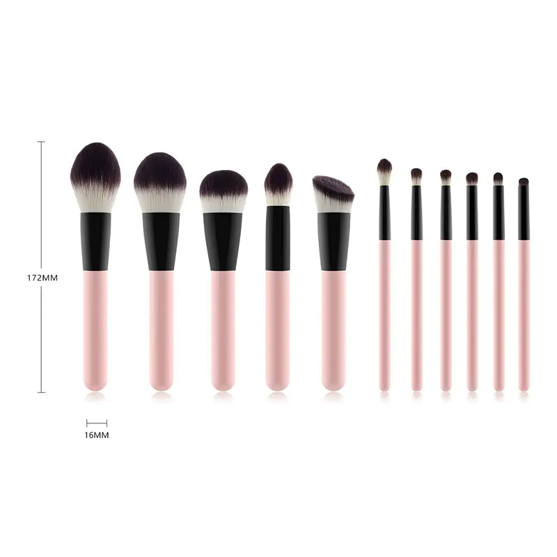 11-Piece Premium Makeup Brush Set for Cosmetics