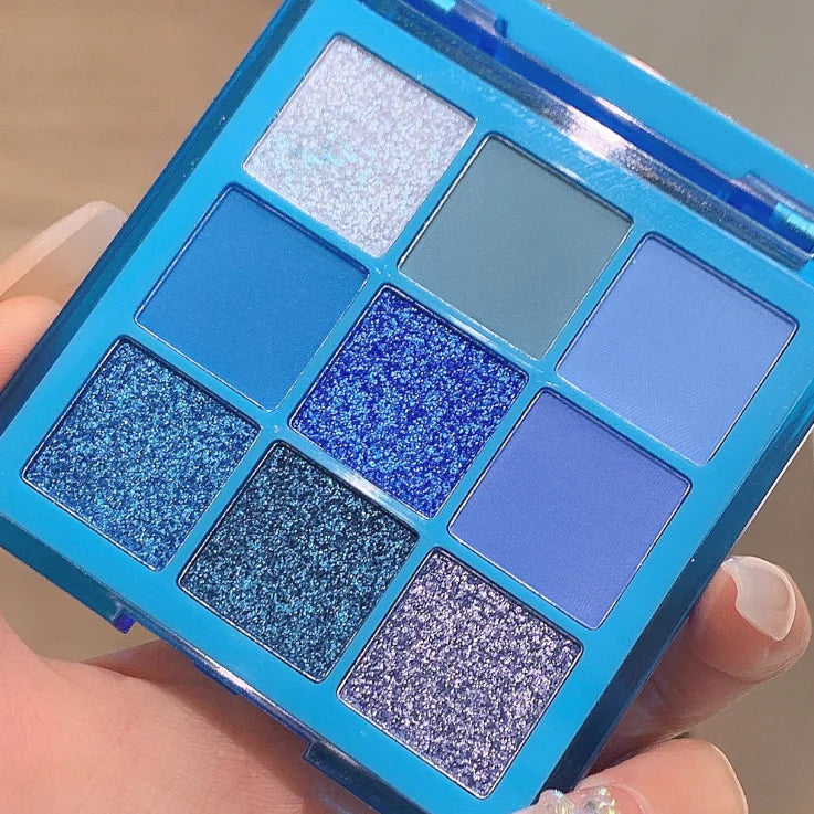 INSFANY Vivid Purple Eyeshadow Palette (9 Shades)